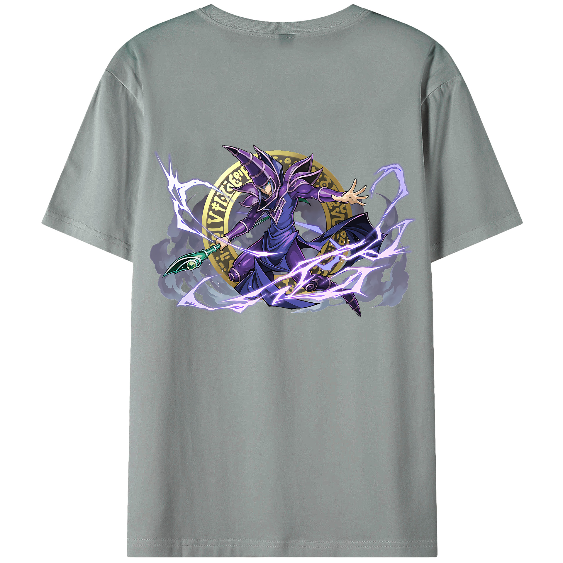 （画像用） 遊☆戯☆王 Yu-Gi-Oh! 綿100％ メンズ半袖Tシャツ（バックプリント） 通気性